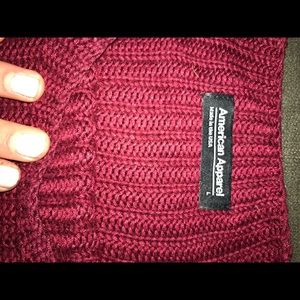 American apparel mock turtle neck sweater